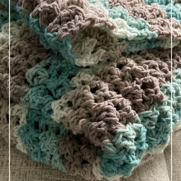Chunky Blanket, Simple Squishy Crochet Bulky Throw Blanket Pattern, Crochet Pattern, Make in any size, PDF Download, Crochet Afghan