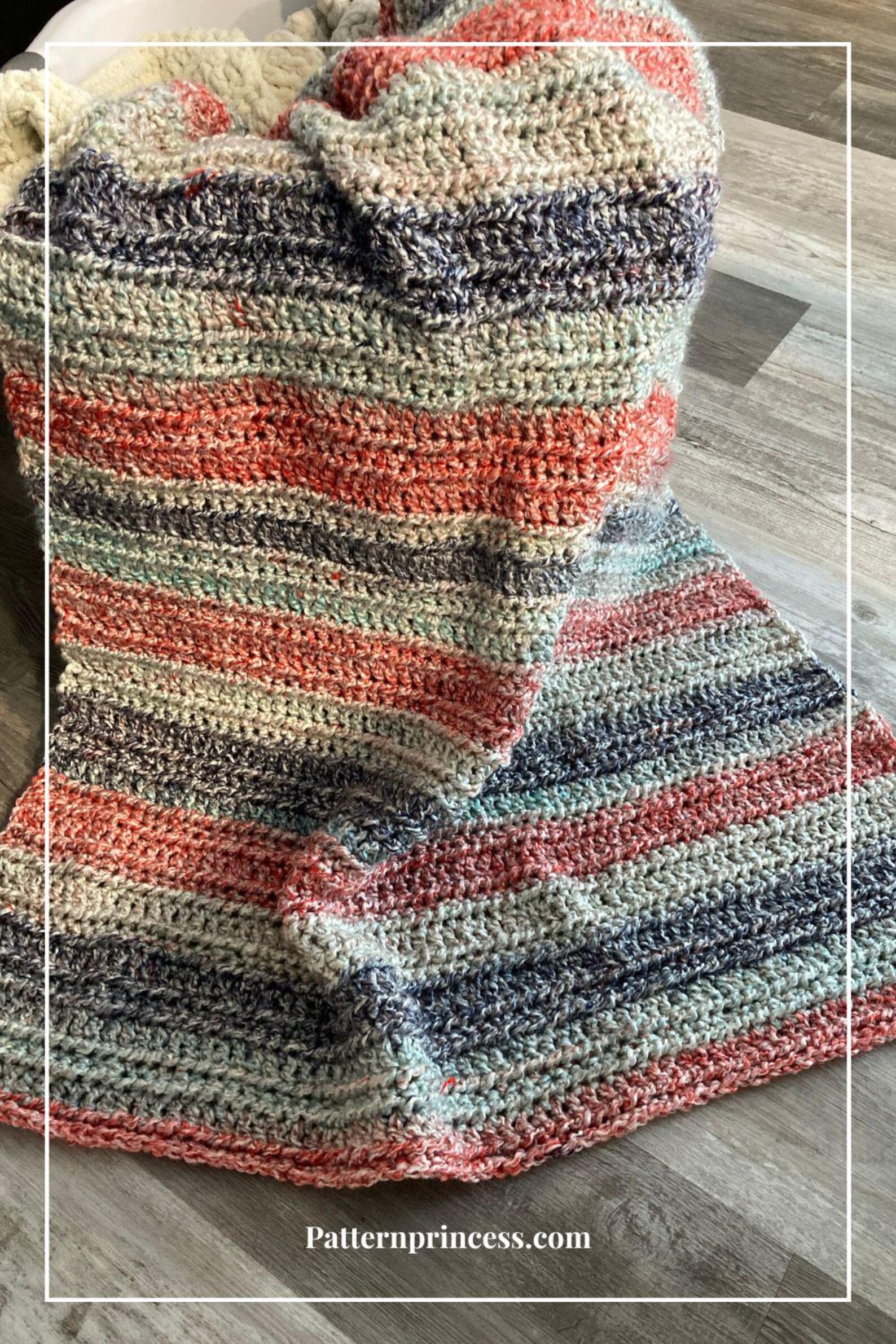 Easy Blanket Crochet Pattern, Quick and Easy Crochet Pattern, Dual