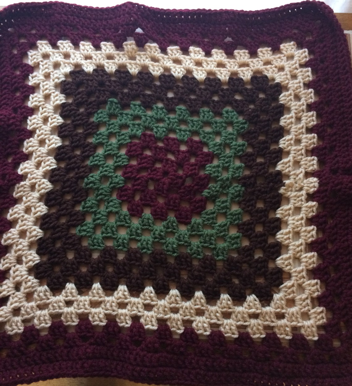 Continuous Granny Square Afghan Pattern Easy Blanket Pattern Etsy