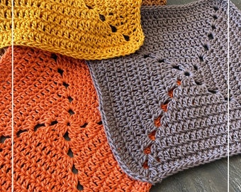 Solid Granny Square Crochet Pattern, Beginner Friendly (PDF Pattern)