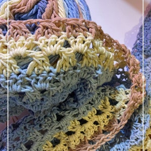 Quick and Easy Crochet Blanket, Crochet Blanket Tutorial , Crochet Modern Granny Blanket Pattern, Easy Crochet Patterns image 3