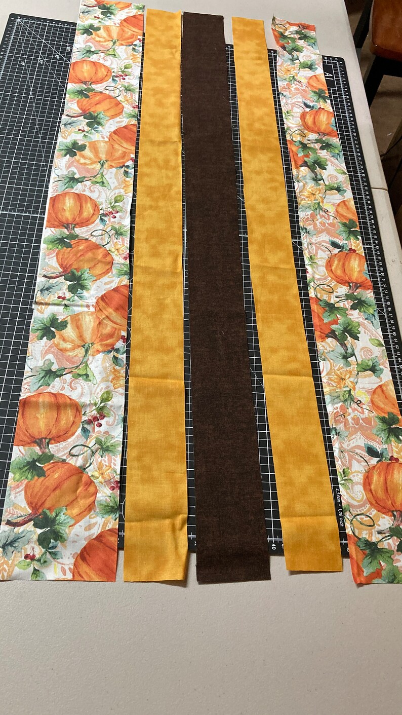 Sew Fast Autumn Table Runner Pattern Printable PDF, Dining Table Runner, Easy Quilt Pattern for Beginners image 9