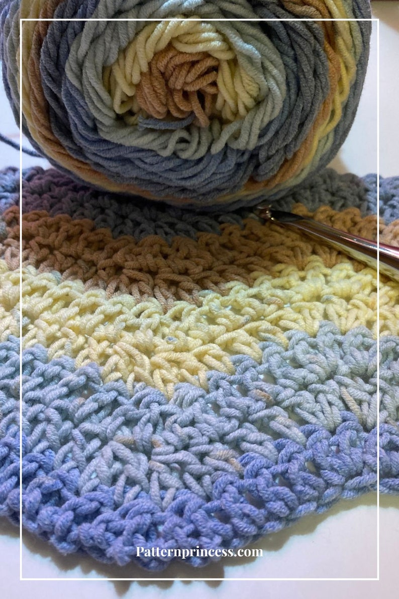 Double Crochet Ripple Stitch, easy Wavy Crochet Pattern Quick and Easy Crochet Blanket, Crochet Blanket Tutorial , Easy Crochet Patterns image 2