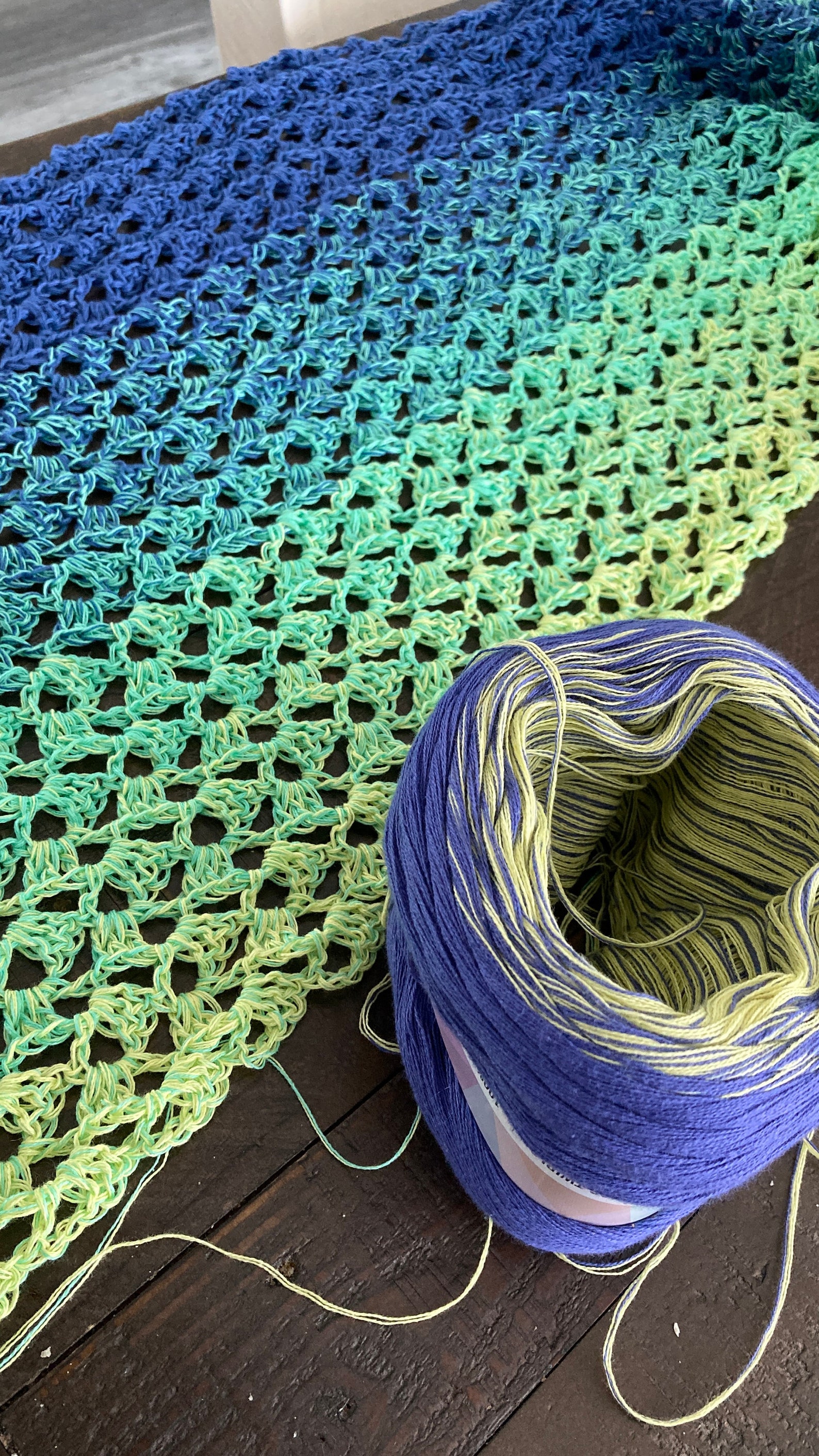 Crochet Pattern, Easy Rectangular Shawl, Aurora Borealis, Stunning Lacy ...