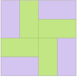 How to Make a Two-by-Two Quilt Block, Modern quilt block pattern, easy quilt block, beginner quilting image 5