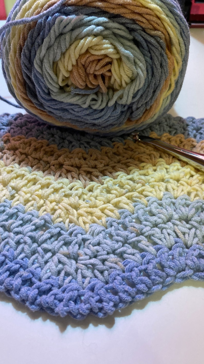 Double Crochet Ripple Stitch, easy Wavy Crochet Pattern Quick and Easy Crochet Blanket, Crochet Blanket Tutorial , Easy Crochet Patterns image 8
