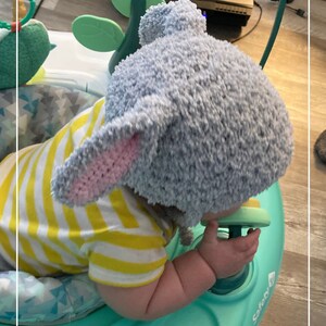 Easy Crochet Hat Pattern with Bunny Ears, Easy Crochet Hat Pattern for whole family, Crochet Bunny Ears Floppy Pattern image 9