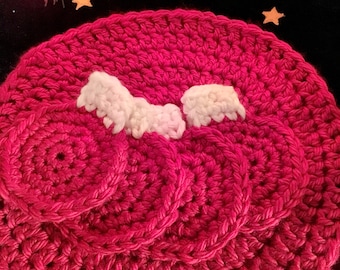 Crochet Pattern Set | Chunky Christmas Ornament Coasters + Placemats | Easy Holiday Crochet PDF