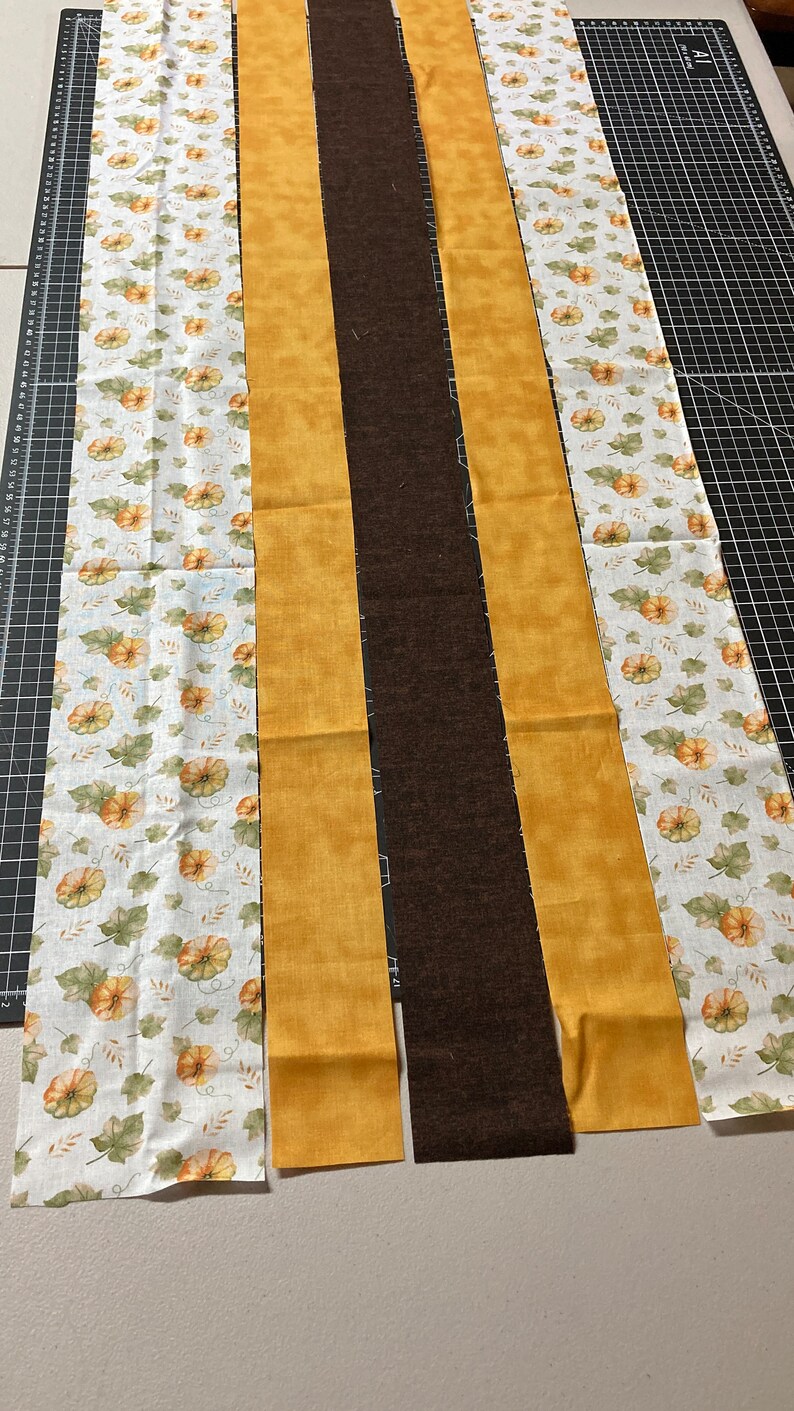 Sew Fast Autumn Table Runner Pattern Printable PDF, Dining Table Runner, Easy Quilt Pattern for Beginners image 10