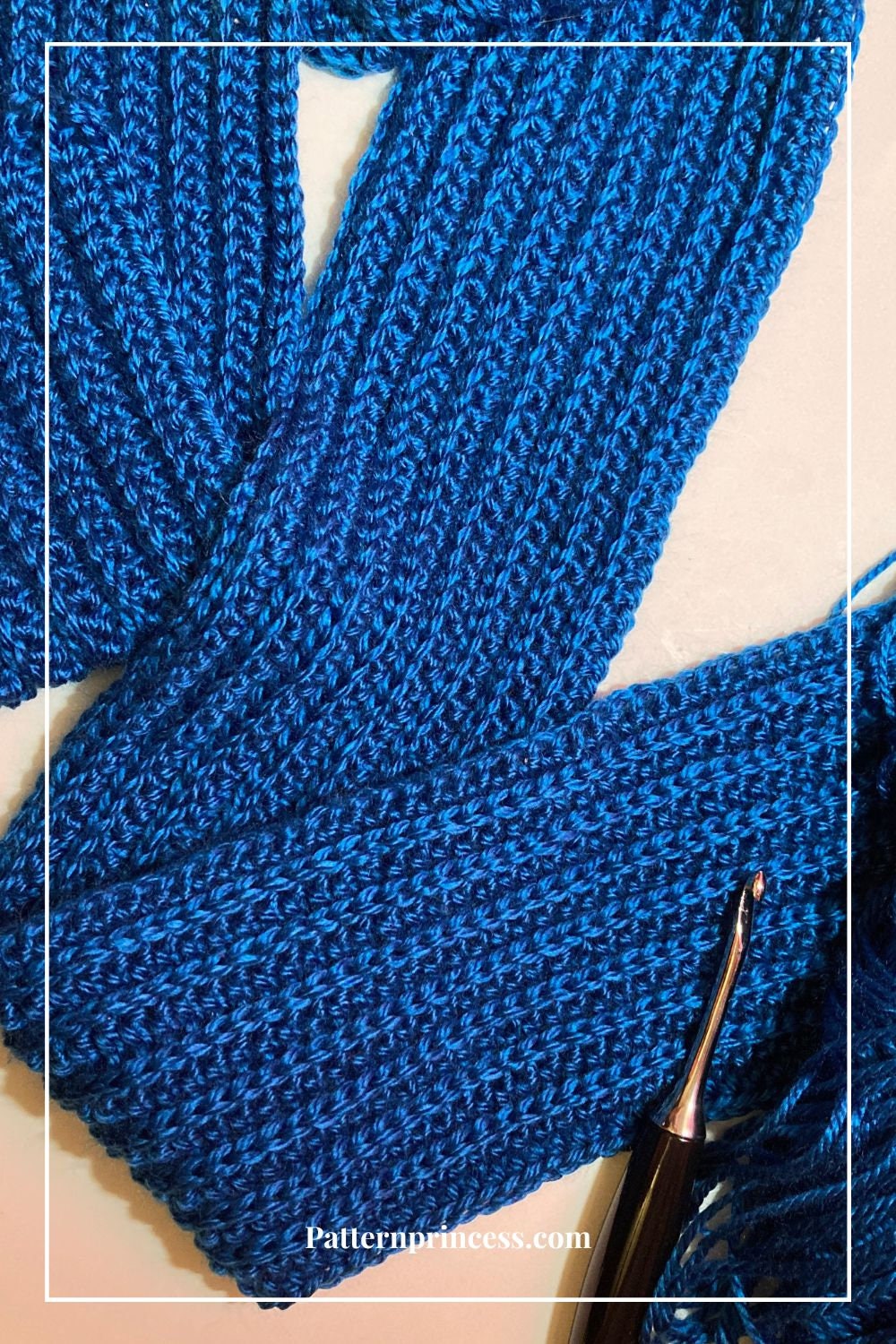 Ribbed Knit Look Crochet Scarf Pattern, Beginner Easy (PDF Pattern) - Etsy