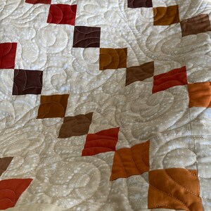 Easy Four Patch Quilt Pattern Ombre Sunset, Favorite Four Patch Quilt Pattern, Easy Quilt Patterns PDF Baby Quilt Pattern, Four sizes image 10