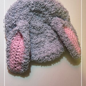 Easy Crochet Hat Pattern with Bunny Ears, Easy Crochet Hat Pattern for whole family, Crochet Bunny Ears Floppy Pattern image 2