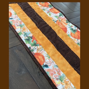 Sew Fast Autumn Table Runner Pattern Printable PDF, Dining Table Runner, Easy Quilt Pattern for Beginners image 1