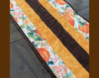 Autumn Table Runner Quilt Pattern, Easy Beginner Sewing (PDF Pattern)