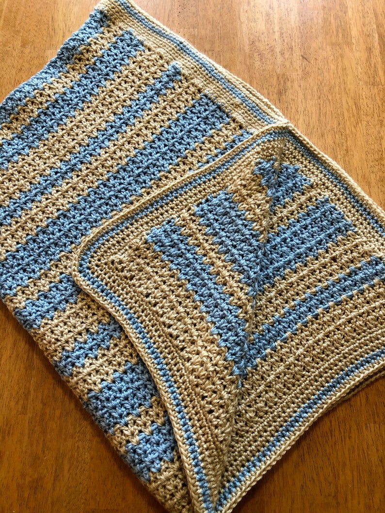 Crochet Rustic Country Blanket vstich Crochet Afghan Etsy