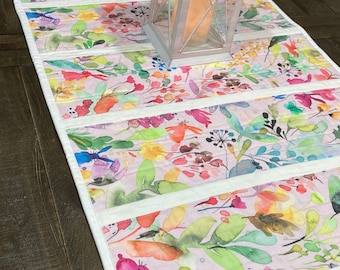 Beginner Quilting Pattern Table Runner Pattern, Easy Quilt Patterns PDF,  Spring Meadow Beginner Table Runner,