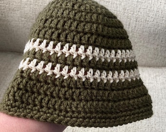 Easy Crochet Bucket Hat Pattern, 5 Sizes (PDF Pattern)