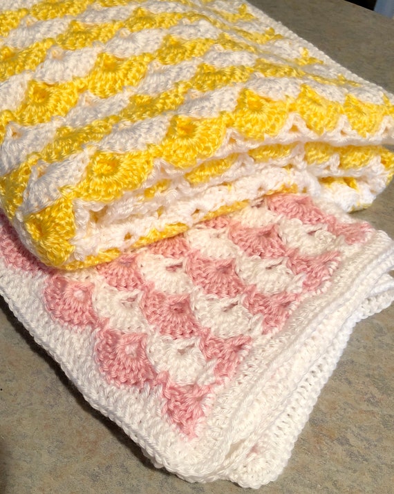 Crochet Baby Blanket Pattern Easy Crochet Blanket Crochet Pattern Heirloom Blanket Lovely Lacy Baby Blanket Etsy