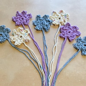 Crochet Cute Little Flower Tutorial,  Beginner Flower Pattern, Crochet Embellishment, Crochet Mini Flowers 1&quot;, crochet flowers applique