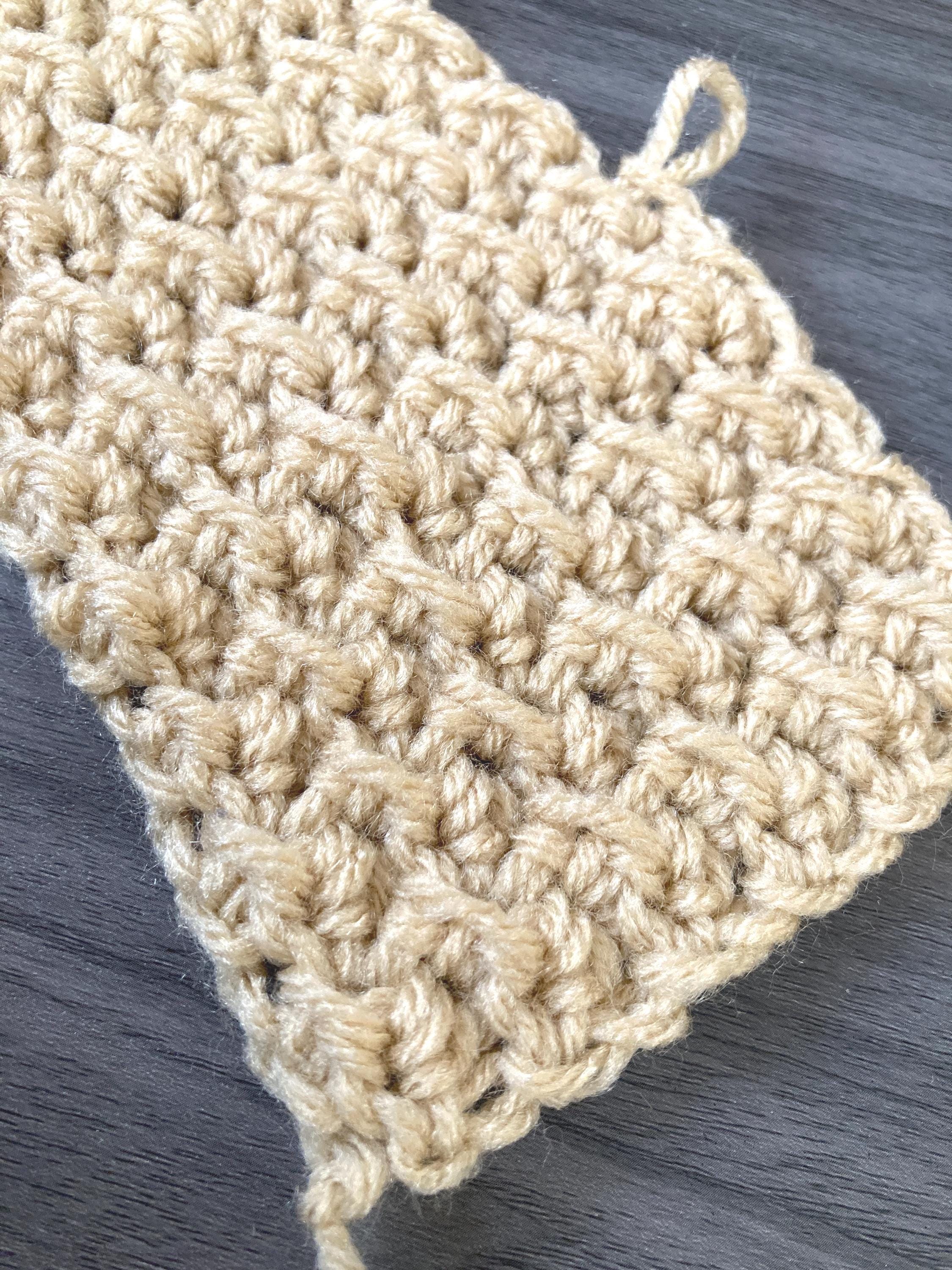 Even Moss Stitch Crochet Pattern PDF, Easy Beginner Tutorial, Textured ...