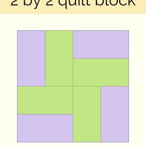 How to Make a Two-by-Two Quilt Block, Modern quilt block pattern, easy quilt block, beginner quilting image 6