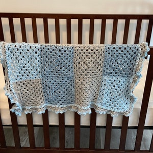 Granny Square Baby Blanket Crochet Pattern, Crib Blanket Pattern, Car Seat Pattern, Beginner Crochet Pattern image 7