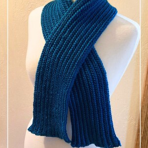 Ribbed Knit Look Crochet Scarf Pattern, Beginner Easy (PDF Pattern) - Etsy