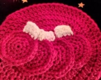 Chunky Crochet Placemat and Coaster Crochet Pattern Holiday Placemat Christmas Crochet Pattern Home Decor Crochet