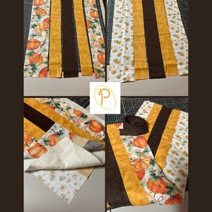 Sew Fast Autumn Table Runner Pattern Printable PDF, Dining Table Runner, Easy Quilt Pattern for Beginners image 7
