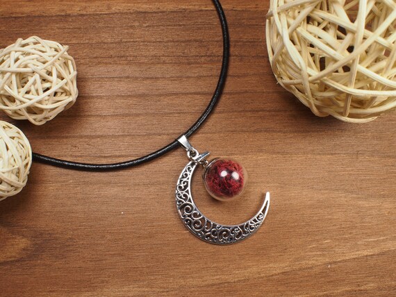 Red moon necklace Clearance