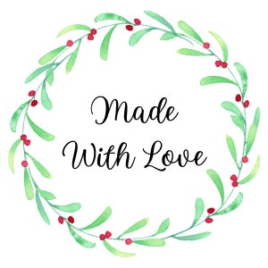 Made With Love - Digitale Datei PDF - Bereit zum Drucken Aufkleber