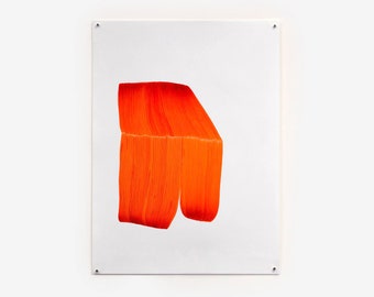 Affiche authentique, artiste contemporain, RONAN BOUROULLE, <DESSIN 1(Orange), 3(Bleu), 2020>