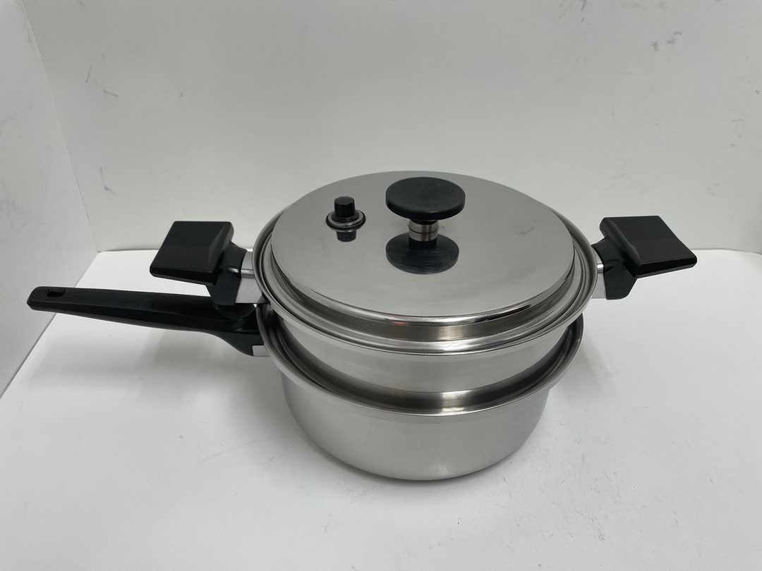 Vintage Ekco EHP Waterless Cookware 3 Quart Saucepan Tri-clad 304 S.S