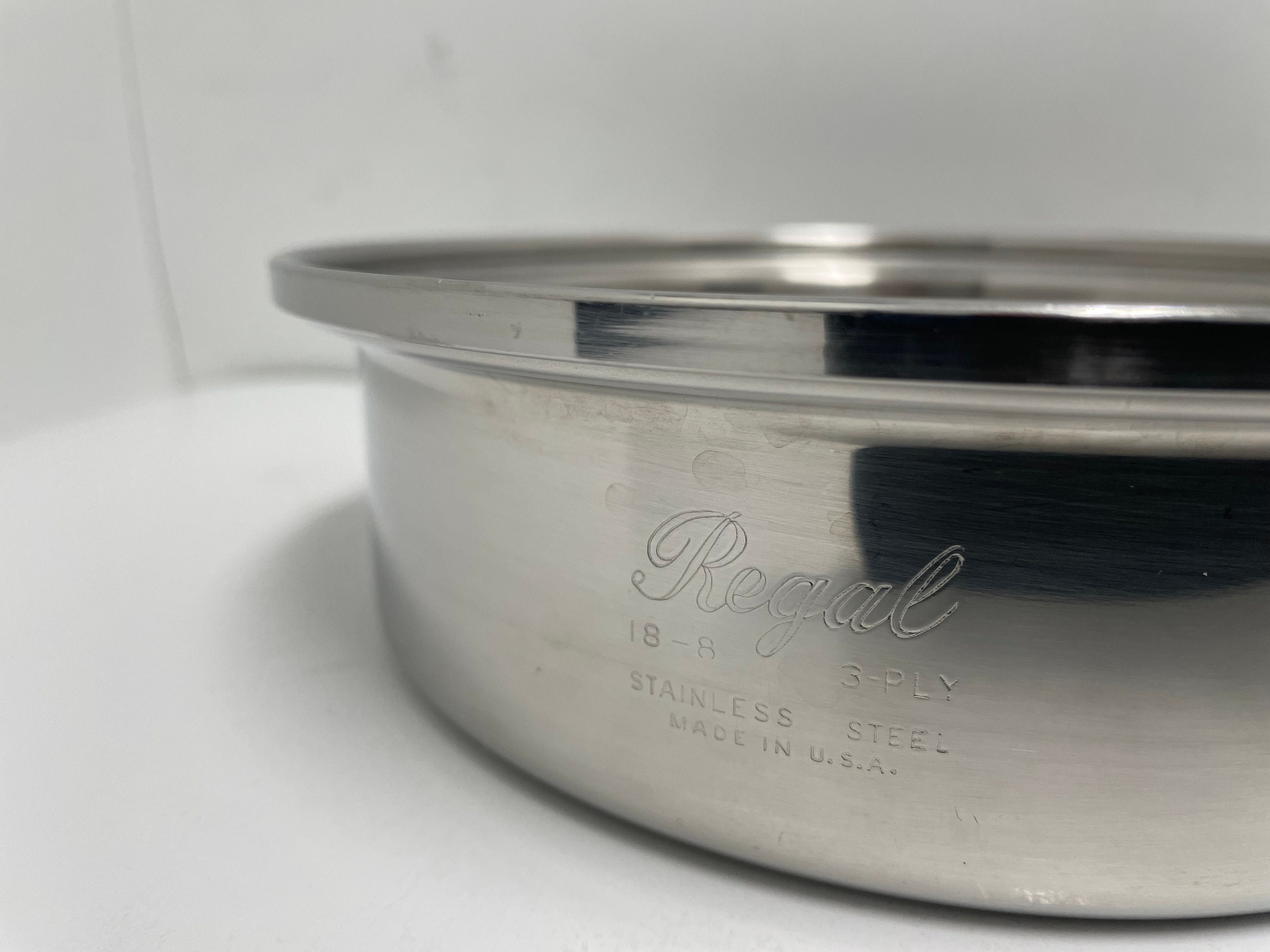 Vintage Regal Ware 3 Ply 18/8 Stainless Steel 1 Quart Saucepan