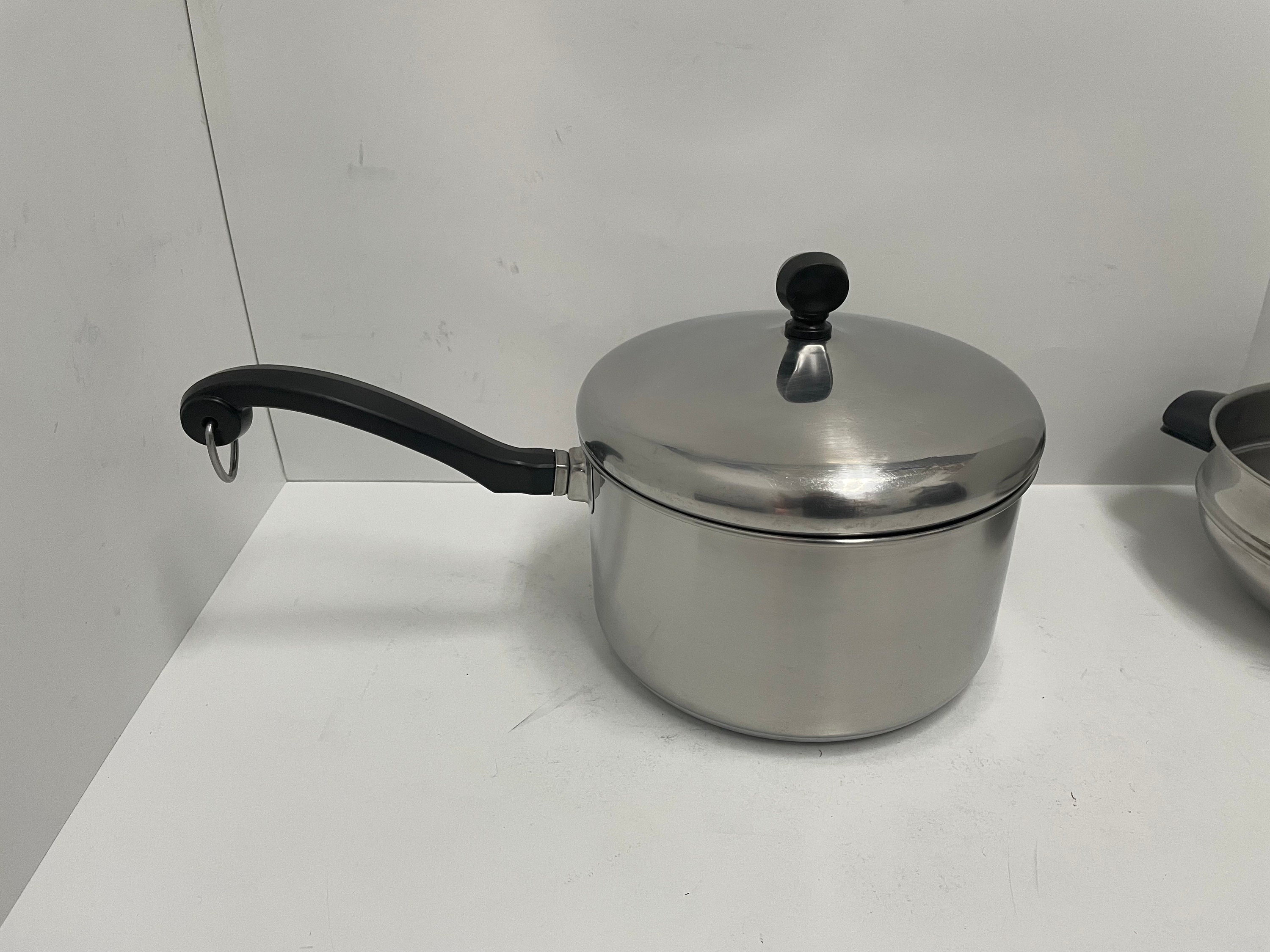 Farberware Aluminum Clad Stainless Steel 2.5qt Double Boiler With Lid