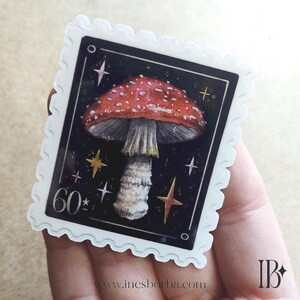 Champignon rouge - AUTOCOLLANT EN VINYLE