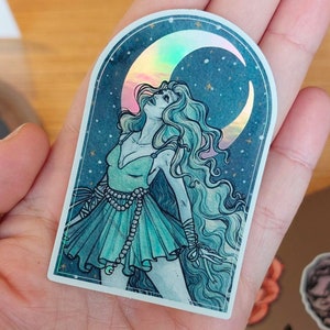 MOND WUNSCH - HOLO VINYL STICKER