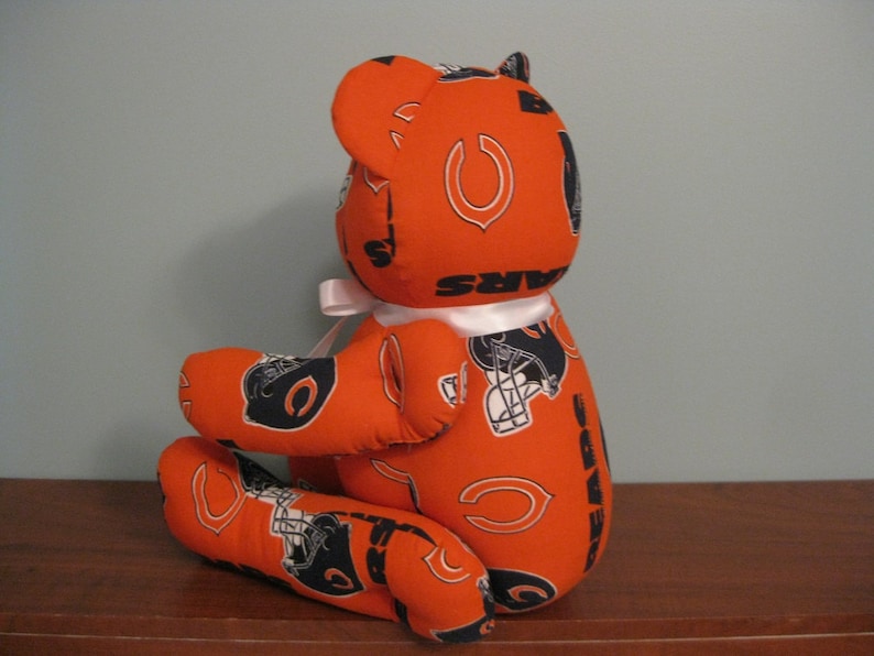 Chicago Bears Bear orange nfl bear stuffed bear football