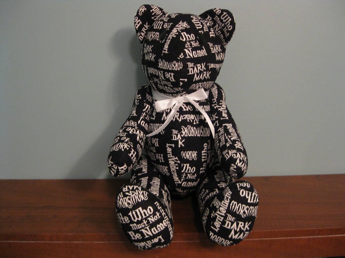 Harry Potter BearVoldemort Bearblackstuffed bear novelty Etsy
