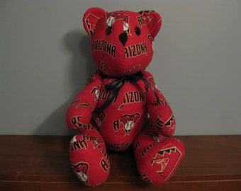 Arizona Diamondbacks Bear-mlb bear stuffed bear major league baseball bear handmade bear custom bear mlb teddy bear