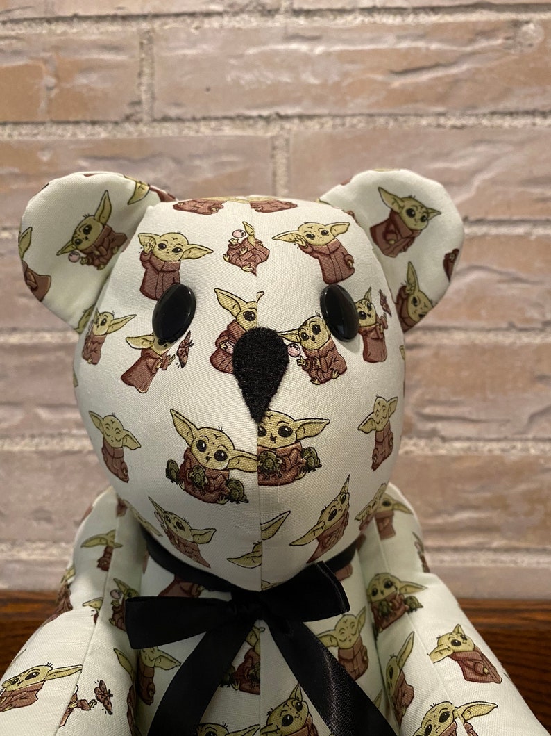Star Wars-Mandalorian-The Child-Grogu-Baby Yoda Bear-lt green-stuffed bear novelty bear souvenir bear handmade bear custom bear teddy bear