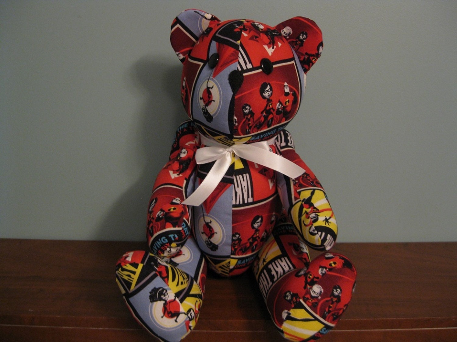 The Incredibles Bear-stuffed Bear Novelty Bear Souvenir Bear - Etsy ...