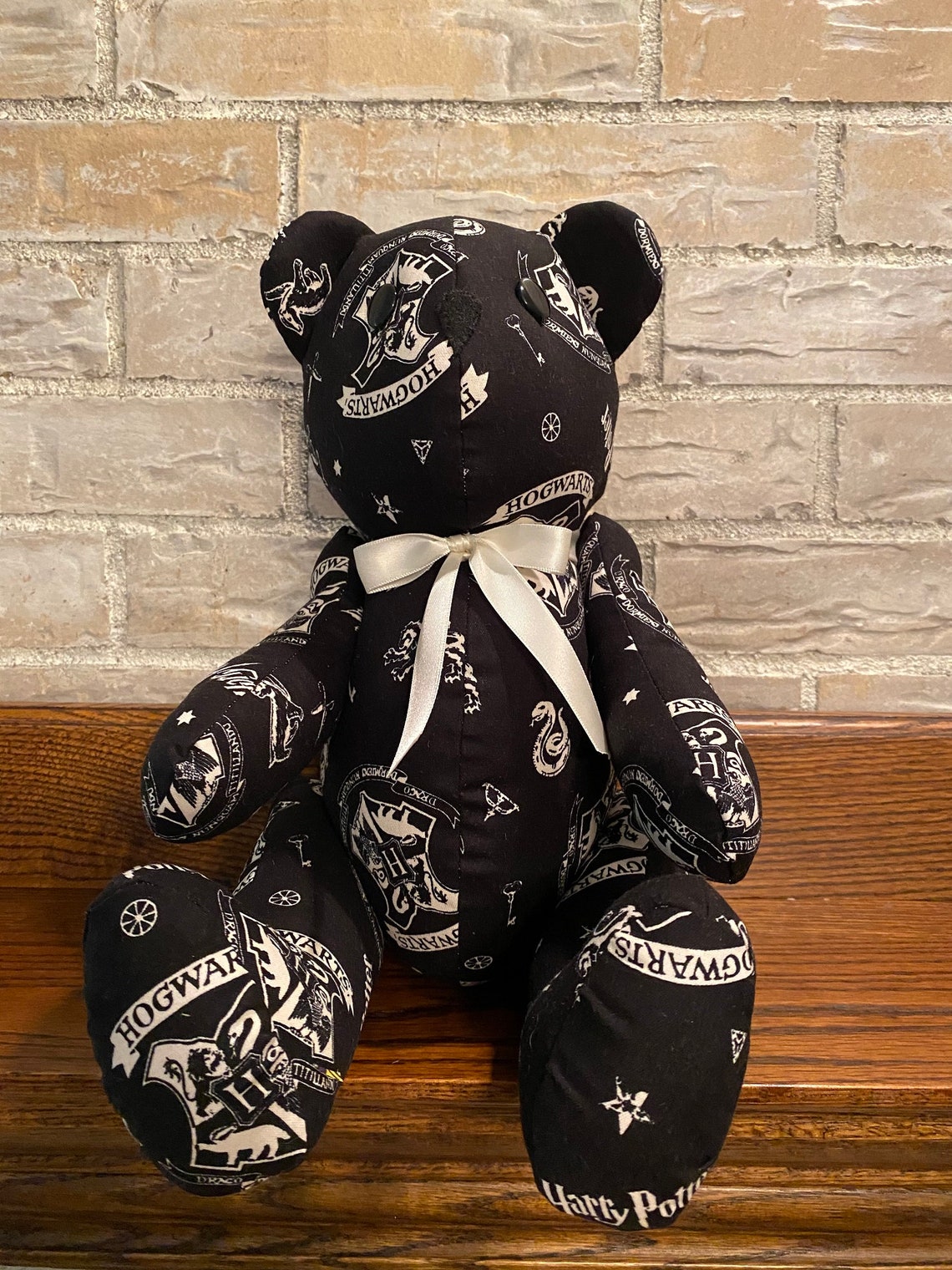 Harry Potter BearblackHogwartsstuffed bear novelty bear Etsy