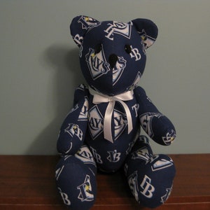 Tampa Bay Rays Bear-MLB björn gosedjur Major League baseball björn handgjord björn specialdesignad björn MLB nallebjörn