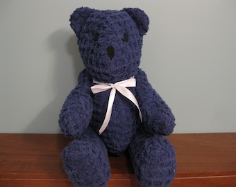 Chenille Bear-marine-gevulde beer nieuwigheid beer souvenir beer handgemaakte beer aangepaste beer teddybeer