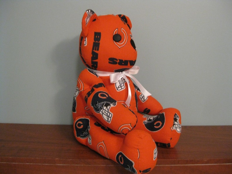 Chicago Bears Bear orange nfl bear stuffed bear football