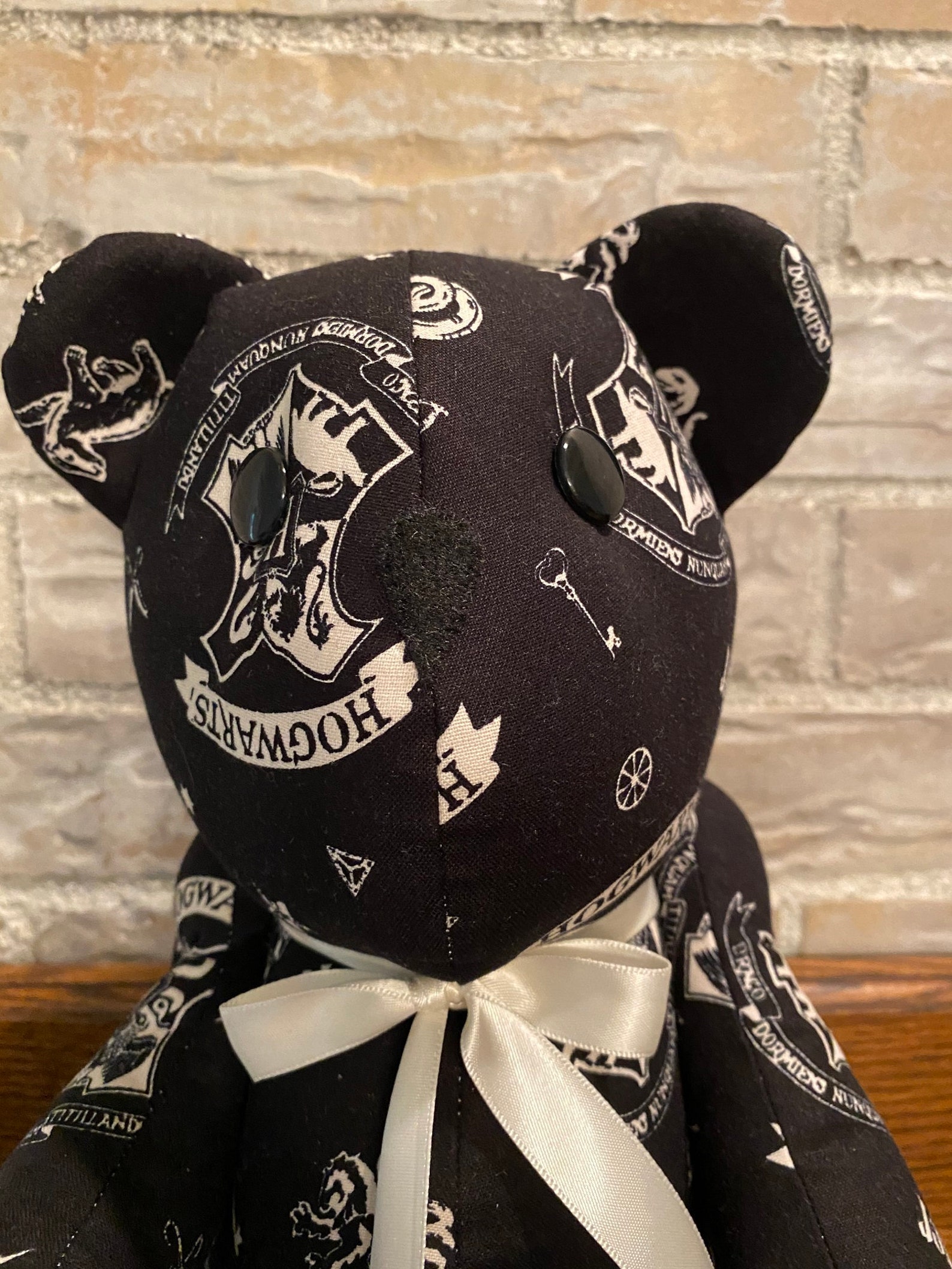 Harry Potter BearblackHogwartsstuffed bear novelty bear Etsy