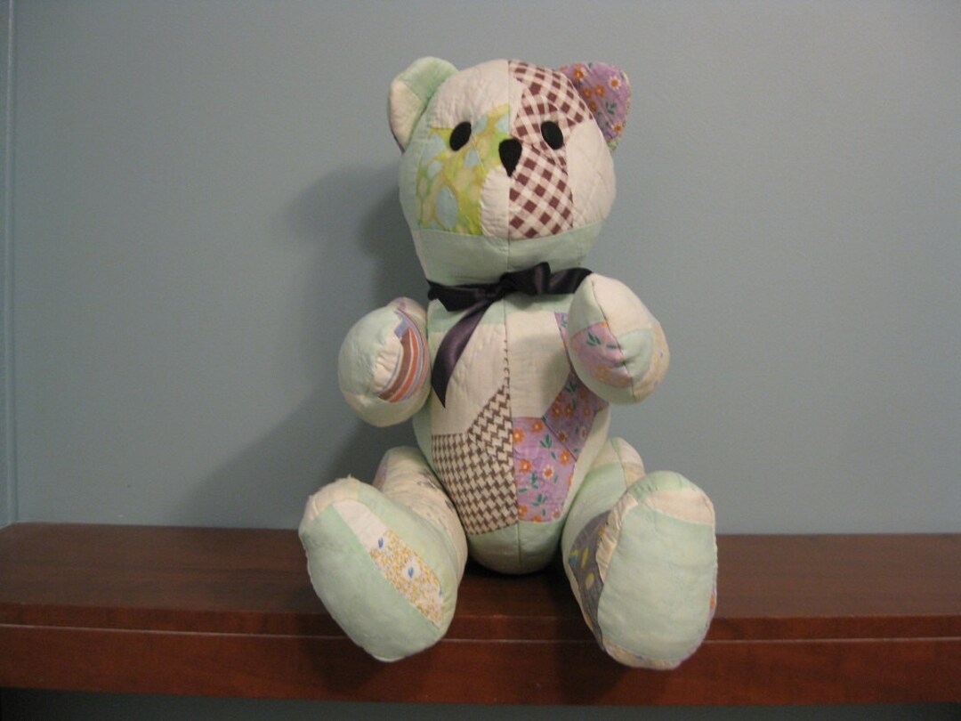 Edredón oso-negro cinta-relleno oso novedad oso recuerdo oso hecho a mano  oso personalizado oso de peluche México