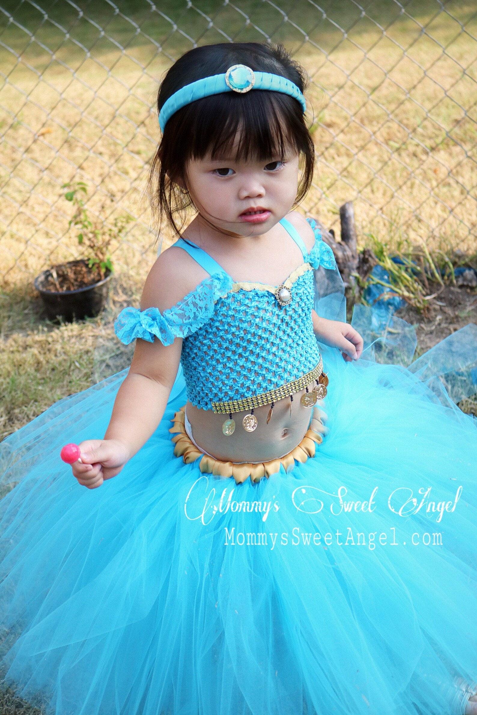 Jasmine Tutu Dress Comes W/ Matching Bow. Aladdin Tutu Dress. Etsy