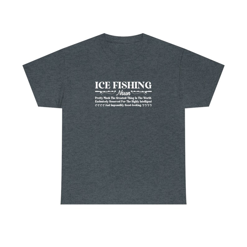 Mens Ice Fishing Definition Funny Ice Fisherman Gift Tshirt Etsy
